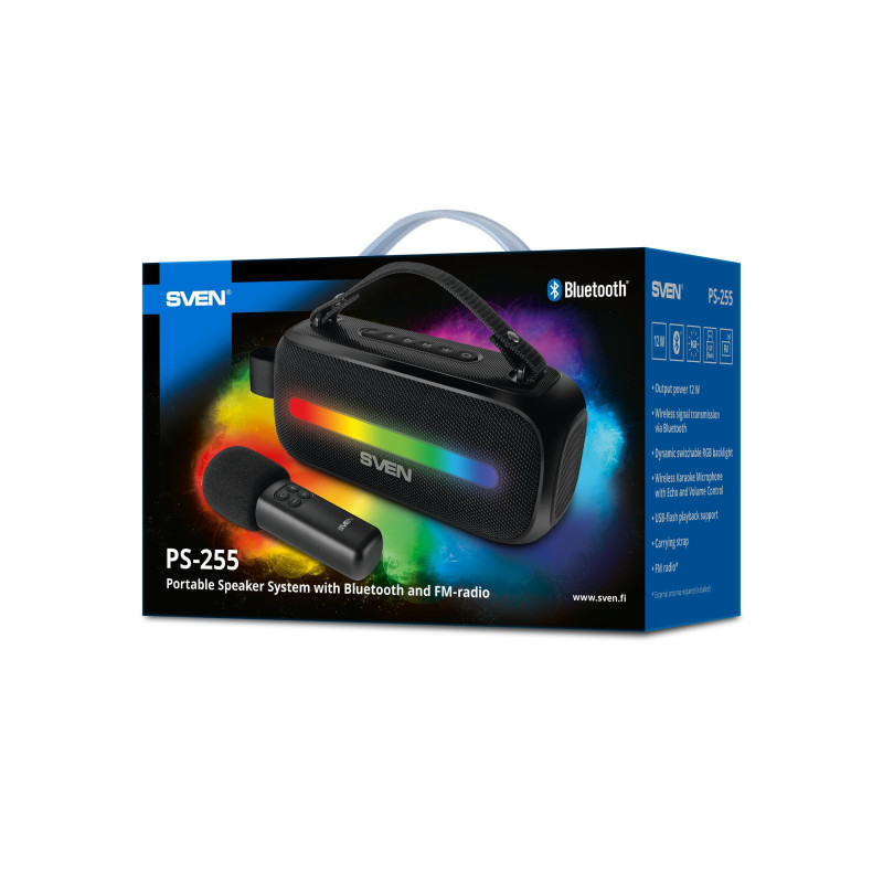 Портативная колонка Sven PS-255 Black