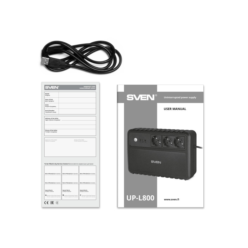ИБП Sven UP-L800, Black
