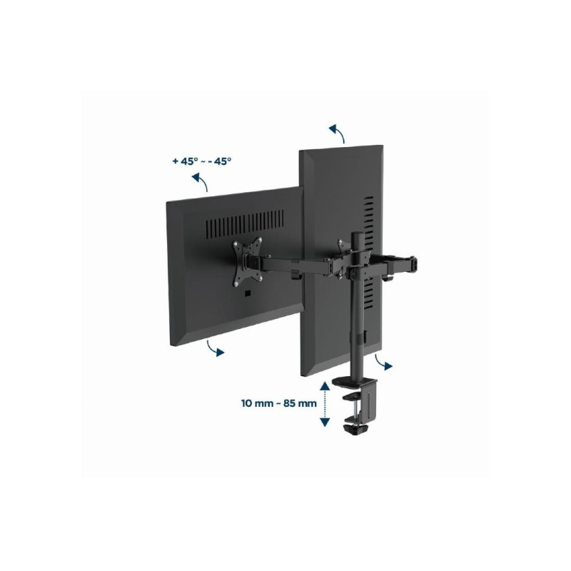 Крепление для Монитора Gembird MA-D2-03, Black