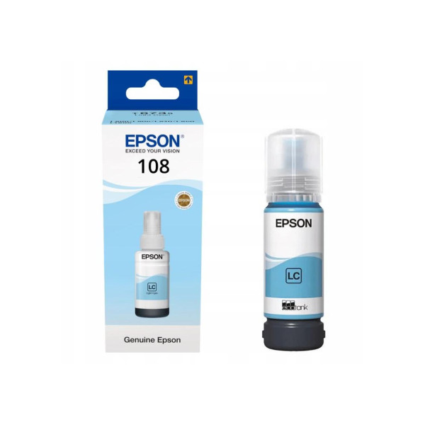 Чернила Epson 108 EcoTank Light Cyan