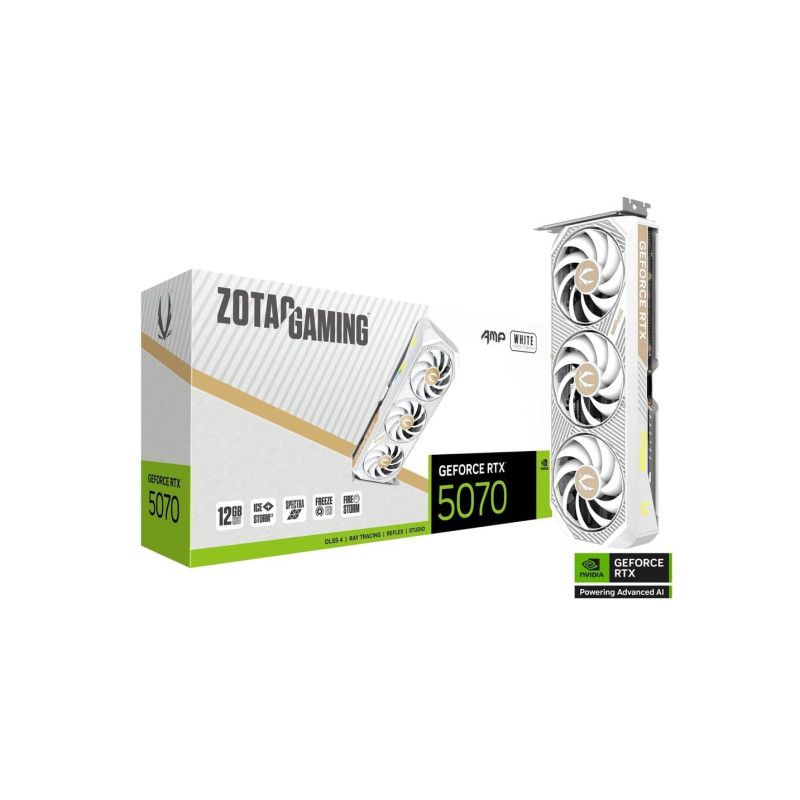 Видеокарта Zotac GeForce RTX 5070 AMP White Edition