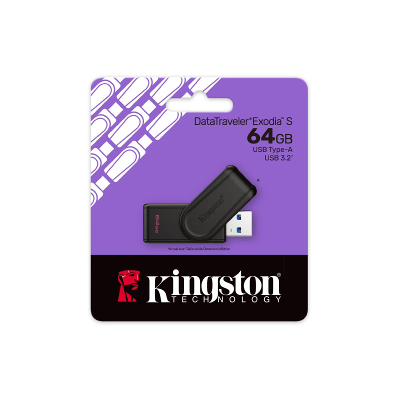 Kingston DataTraveler Exodia S, черный