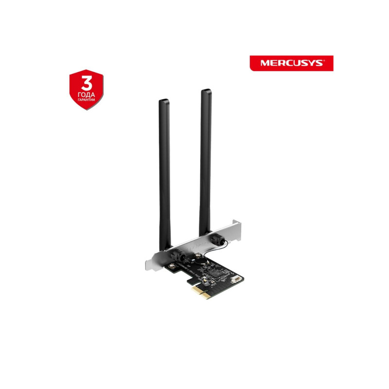 MERCUSYS MA30E AC1200 беспроводной двухдиапазонный + Bluetooth PCI Express адаптер, 867 Мбит/с на 5 ГГц + 300 Мбит/с на 2,4 ГГц, 802