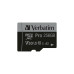 Карта памяти MicroSD MicroSD 256GB Verbatim Pro 600X + SD Adapter