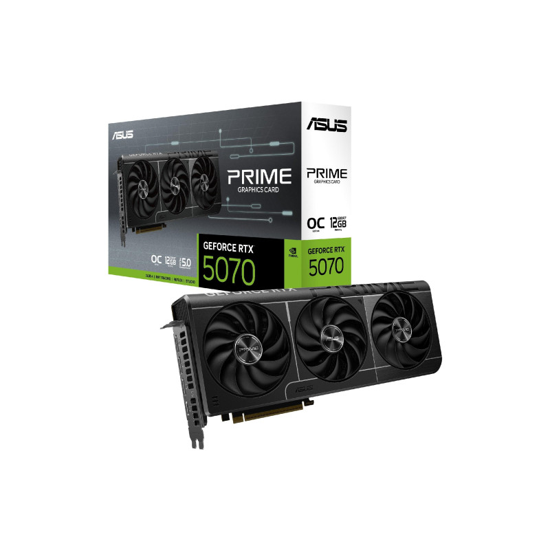 ASUS PRIME GeForce RTX™ 5070 OC Edition 12GB GDDR7 192bit, 2587/28000MHz, 1xHDMI, 3xDP, Triple Fan, PCI-E 5.0, 2.5-