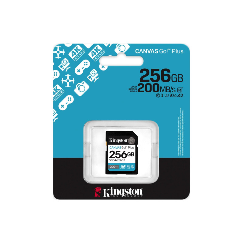 Card de memorie SD 256GB Kingston Canvas Go! Plus G4