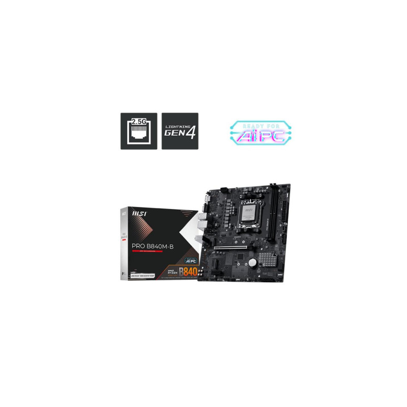 Материнская плата MSI Pro B840M-B