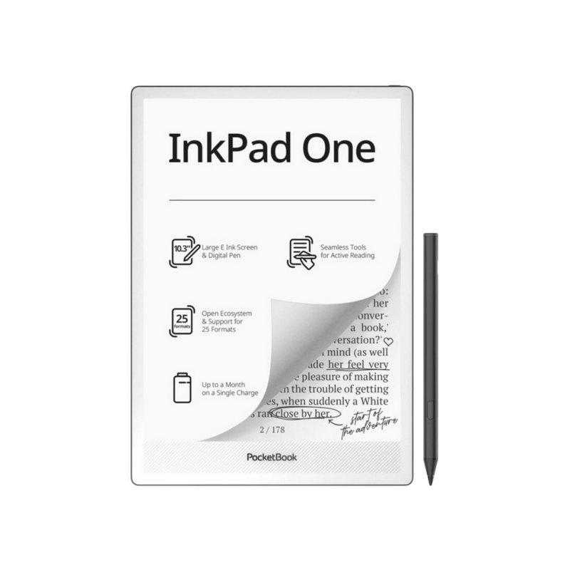 PocketBook 1030 InkPad One, 10.3" E-InkCarta, Matte Black