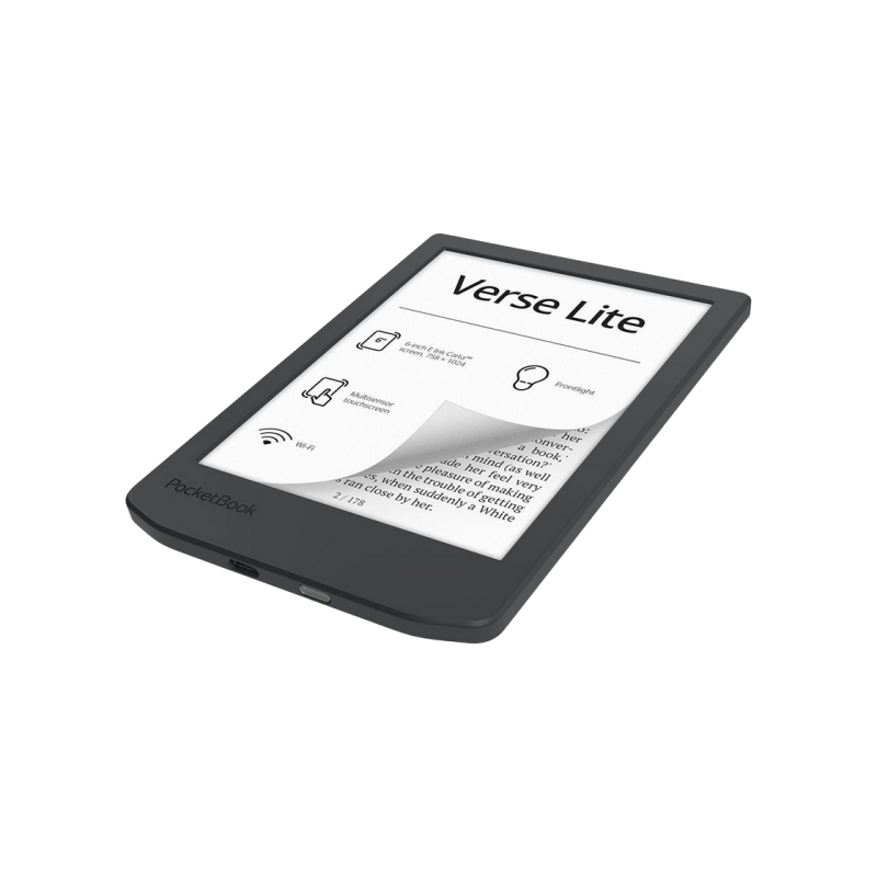 PocketBook 619 Verse Lite, Mist Gray, 6" E Ink Carta (1024х758