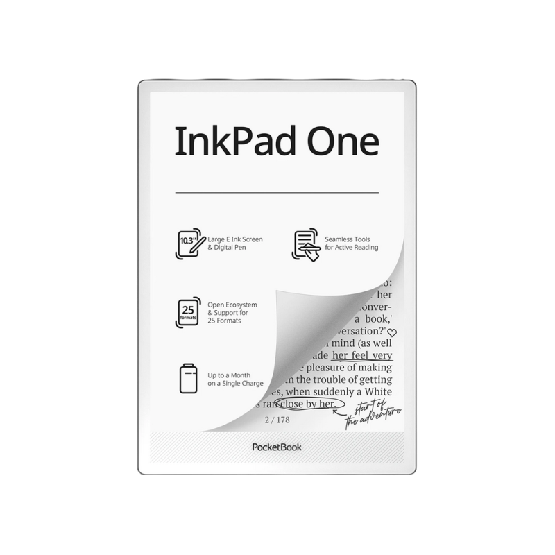 PocketBook 1030 InkPad One, 10.3" E-InkCarta, Matte Black