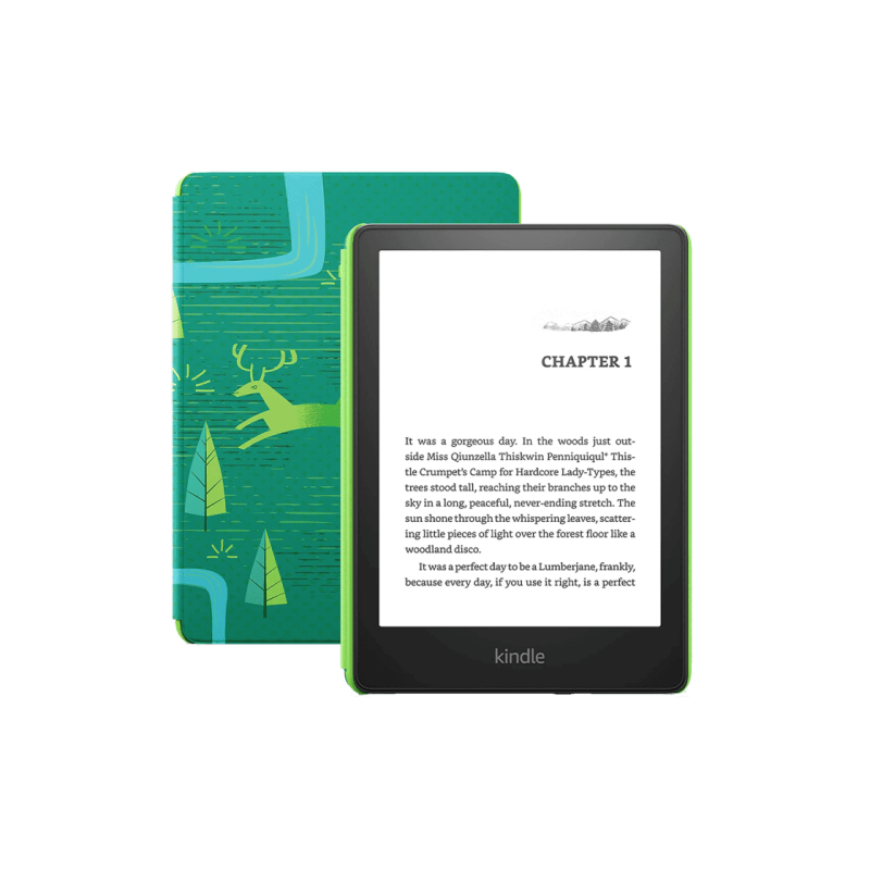 Amazon Kindle Paperwhite Kids 6 дюймов, 8 ГБ (11-го поколения), цвет «Изумрудный лес»