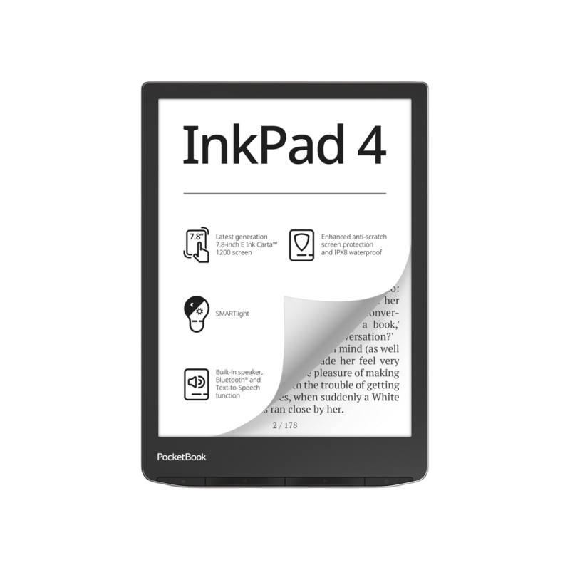 Электронная книга PocketBook 743G InkPad 4, Stardust Silver