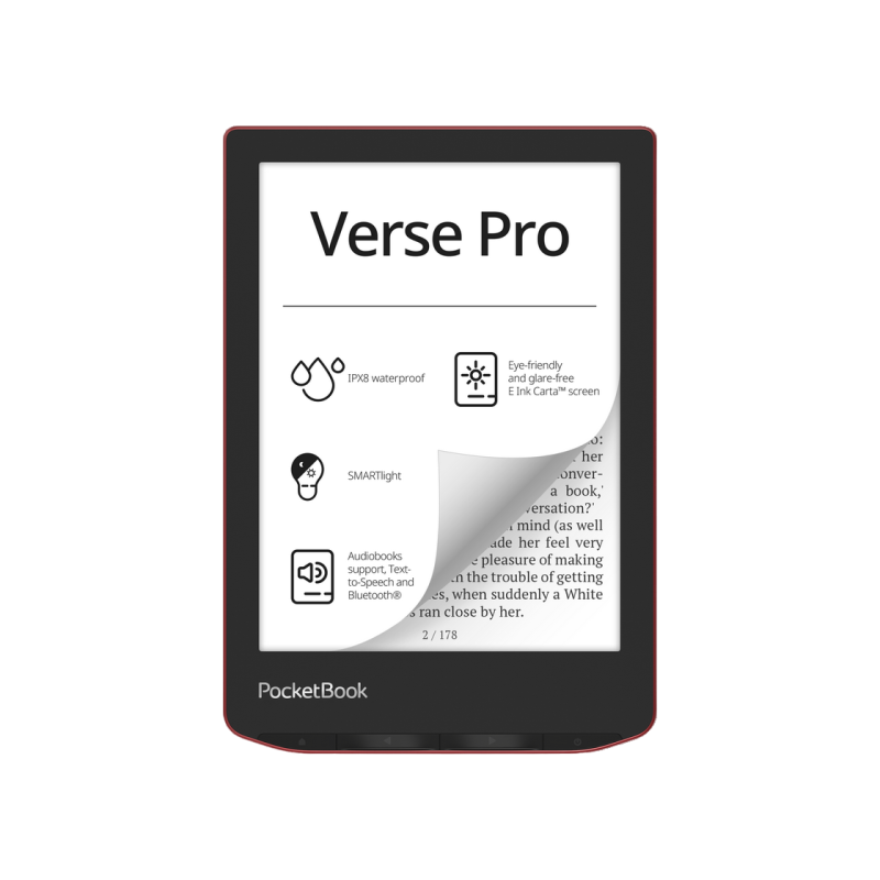 Электронная книга PocketBook 634 Verse PRO, Passion Red