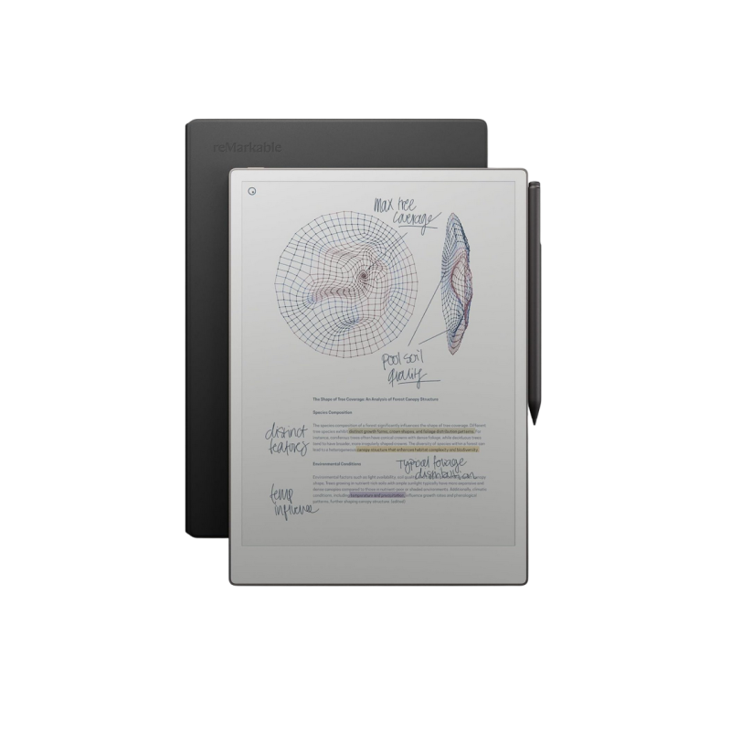 eBook reMarkable Paper Pro Bundle 2/64GB, Silver, with Marker Plus Book Folio Premium Leather Brown