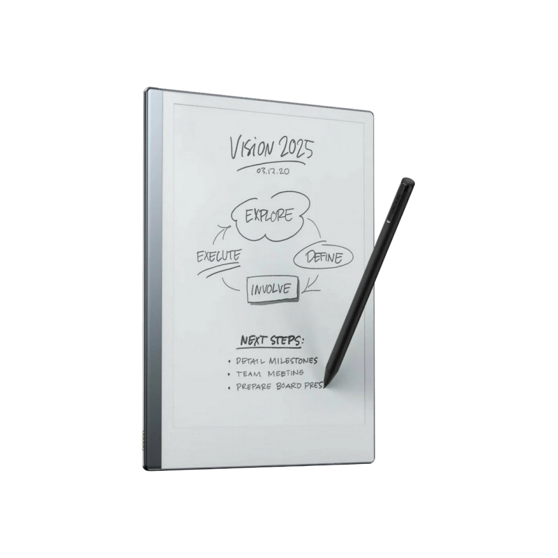 reMarkable 2 Essentials Bundle with Marker Plus Book Folio Polymer, Leather Black