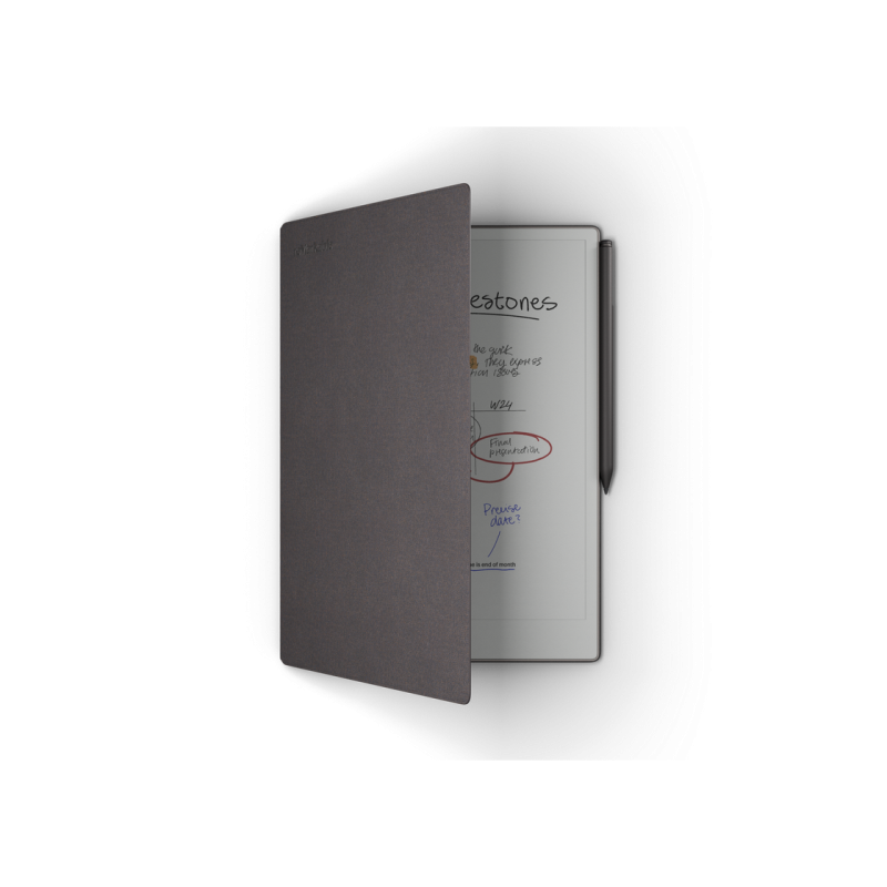 reMarkable Paper Pro Bundle with Marker Plus Book Folio Mosaic, Weave Basalt