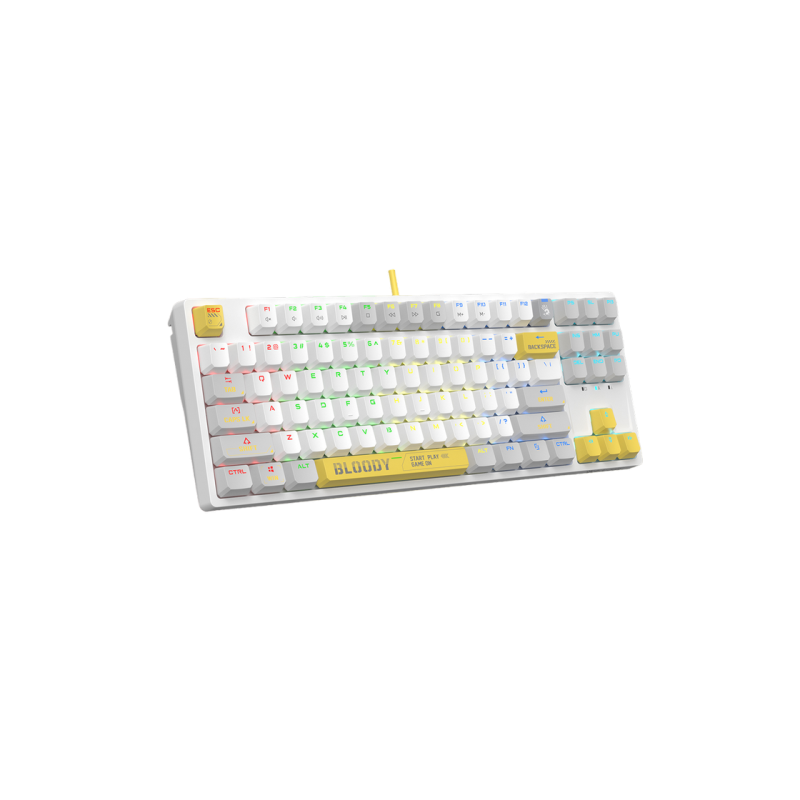 Клавиатура Bloody S87, Energy White