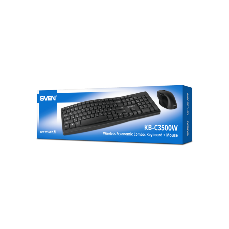 Клавиатура Sven KB-C3500W, EN/RU, Black