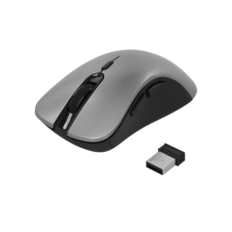 Wireless Keyboard & Mouse Genius KM-8216S, 12 Fn keys, Chocolate keycap, Silent, 1200dpi, 3 buttons, 2xAAA/1xAA