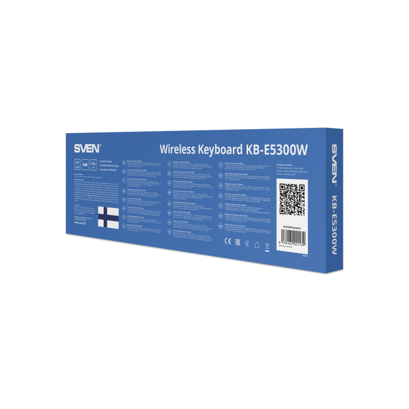 Клавиатура Sven KB-E5300W, EN/RU, Black