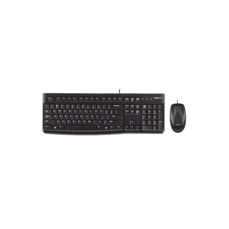 Клавиатура Logitech MK120, EN/RU, Black