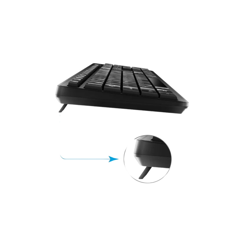 Клавиатура Genius KM-8200, EN/RU, Black/Grey