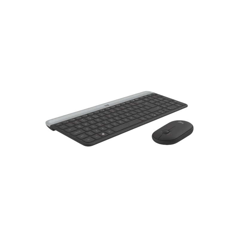 Wireless Keyboard & Mouse Logitech MK470, Ultra-thin, Compact, Quiet typing, US Layout, Graphite