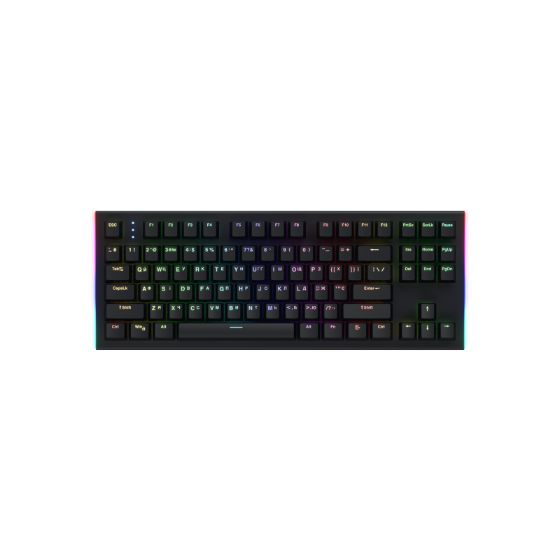 Игровая клавиатура HATOR Gravity X TKL, RGB, 1,8 м, USB, EN/UA, черная