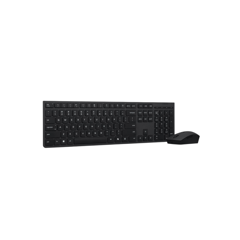 Wireless Keyboard & Mouse Lenovo Professional, Recheargable,Multi-device,3-zone, 8-button mouse, 4000dpi,