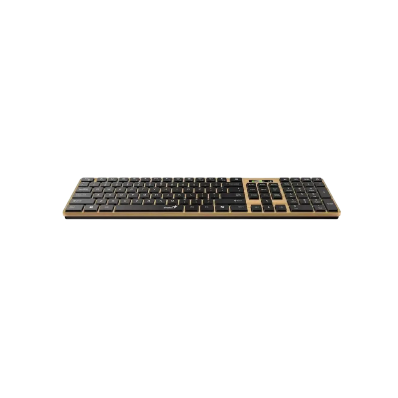 Wireless Keyboard Genius SlimStar 7250BT, Multimedia, 12 Fn Keys, Chocolate keys, Battery indicator, 1xAA, 2.4Ghz+