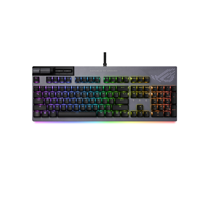 Gaming Keyboard Asus ROG Strix Flare II Animate, Mechanical, NX Red SW, PBT, US Layout, LED display