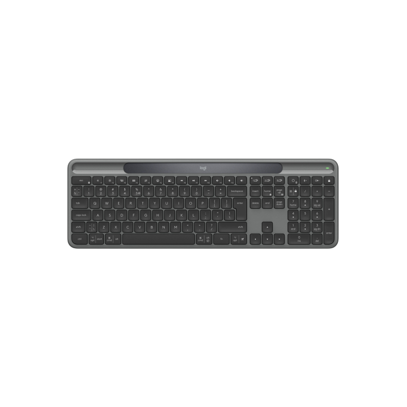 Wireless Keyboard Logitech K980, Ultra thin, Quiet Typing, F-keys, Smart Actions, Flow, Solar+, 2.4Ghz+BT, EN 