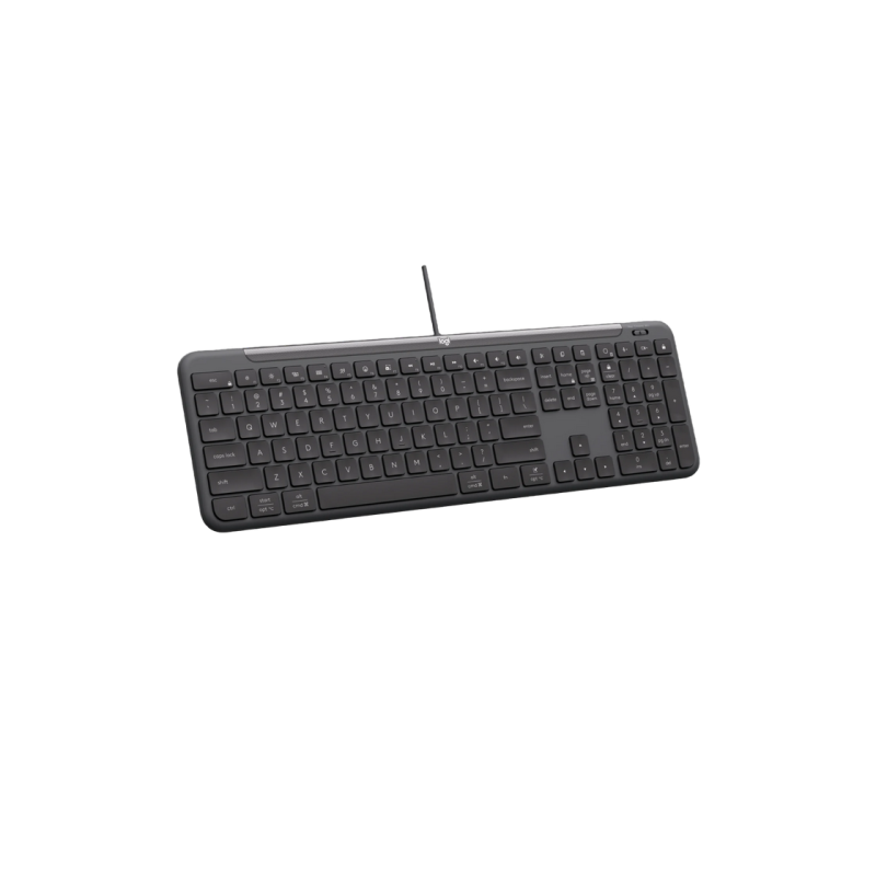 Клавиатура и мышь Logitech Signature Slim MK620, USB-C, бесшумная печать, 4000 точек на дюйм, 4 кнопки, 1,8/1,8 м, EN, черная