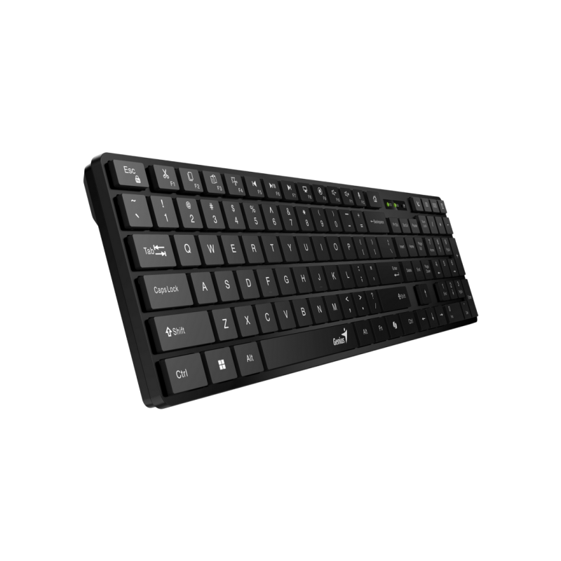 Wireless Keyboard & Mouse Genius SlimStar 8250, Multimedia, Ultra thin, Fn keys, 1200dpi, 3 buttons, 1xAAA/1xAA