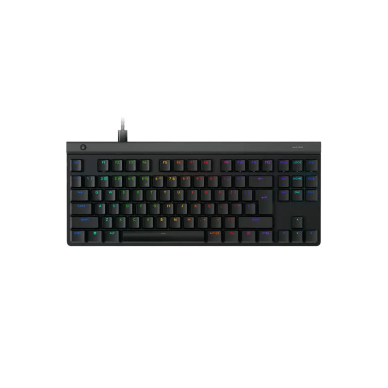 Gaming Keyboard Logitech G515 TKL, Mechanical, Thin, Low-profile, GL Tactile SW, Double-shot PBT, Macro, RGB, 1.8m