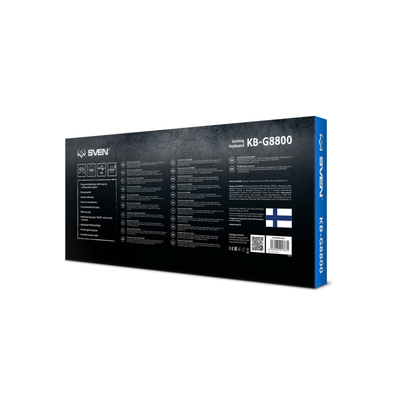 Клавиатура Sven KB-G8800, EN/RU, Black