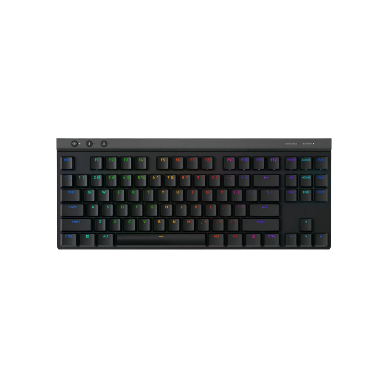 Gaming Wireless Keyboard Logitech G515 Lightspeed TKL, Mechanical, Low-profile, GL Tactile SW, RGB, 1500mAh, 2.4GHz
