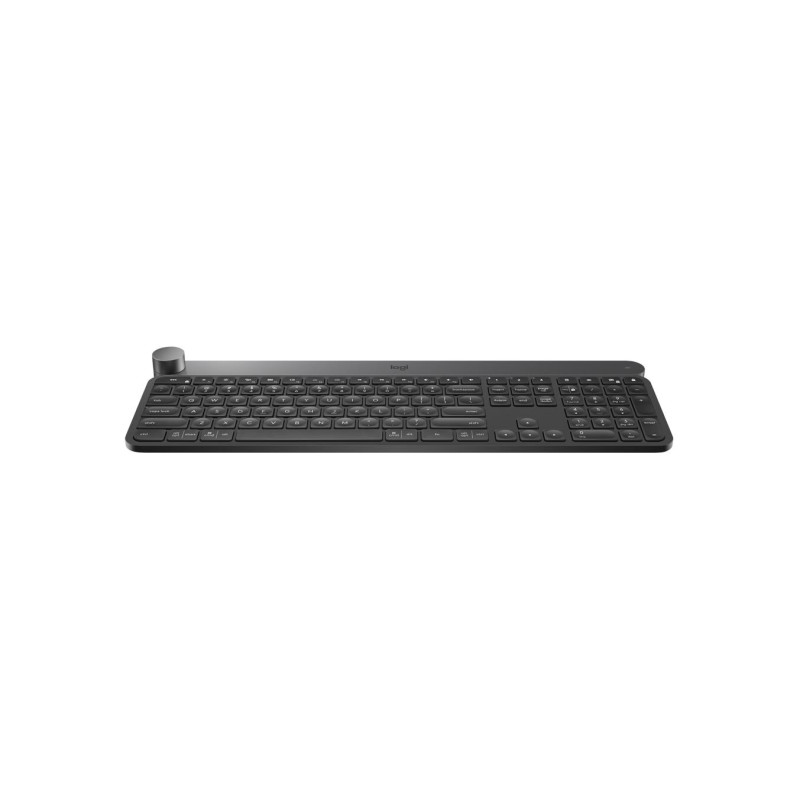 Wireless Keyboard Logitech CRAFT, Premium typing, Input dial, Spherical keys, Backlit, Multi-Device, Battery indicator, 2.4Ghz+