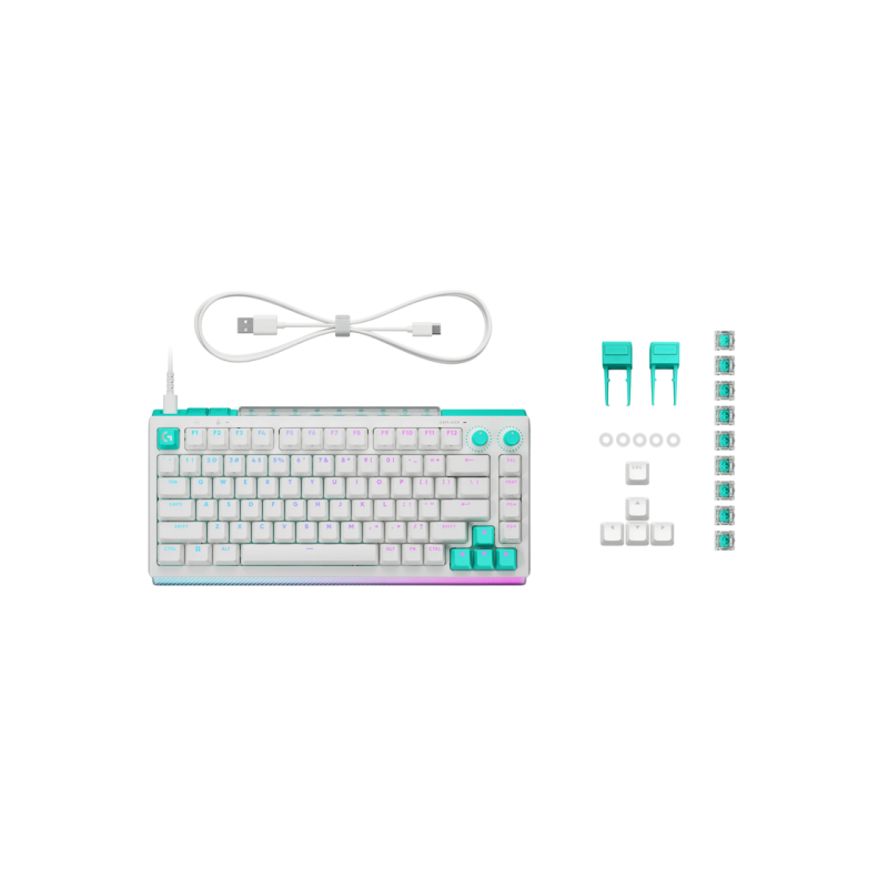 Клавиатура Logitech G512 X 75 Wired, Tactile, White