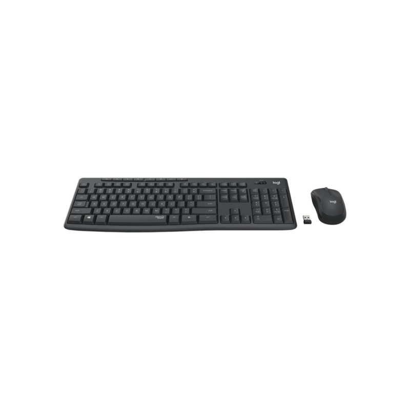 Wireless Keyboard & Mouse Logitech MK295 Silent, Media keys, Spill-resistant, 1000dpi, 3 buttons, 2xAAA/1xAA, 2