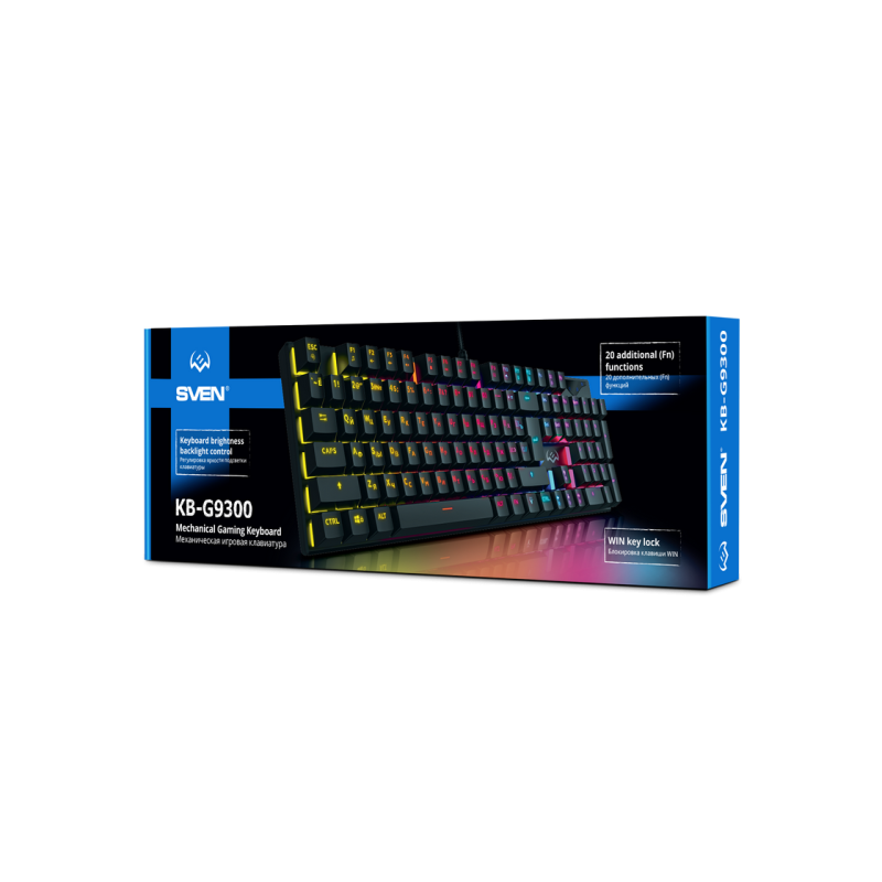 Клавиатура Sven KB-G9300, EN/RU, Black