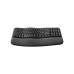 Wireless Keyboard Logitech Wave Keys (B2B), Curved keyframe, Palm rest, Tilt legs, Easy-Switch Keys, Battery