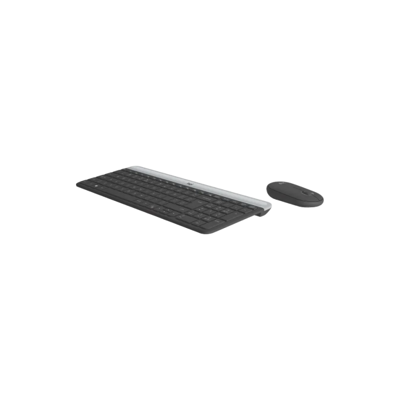 Wireless Keyboard & Mouse Logitech MK470, Ultra-thin, Compact, Quiet typing, US Layout, Graphite