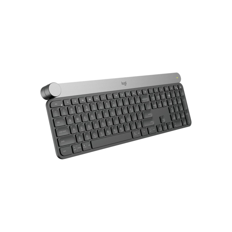 Wireless Keyboard Logitech CRAFT, Premium typing, Input dial, Spherical keys, Backlit, Multi-Device, Battery indicator, 2.4Ghz+