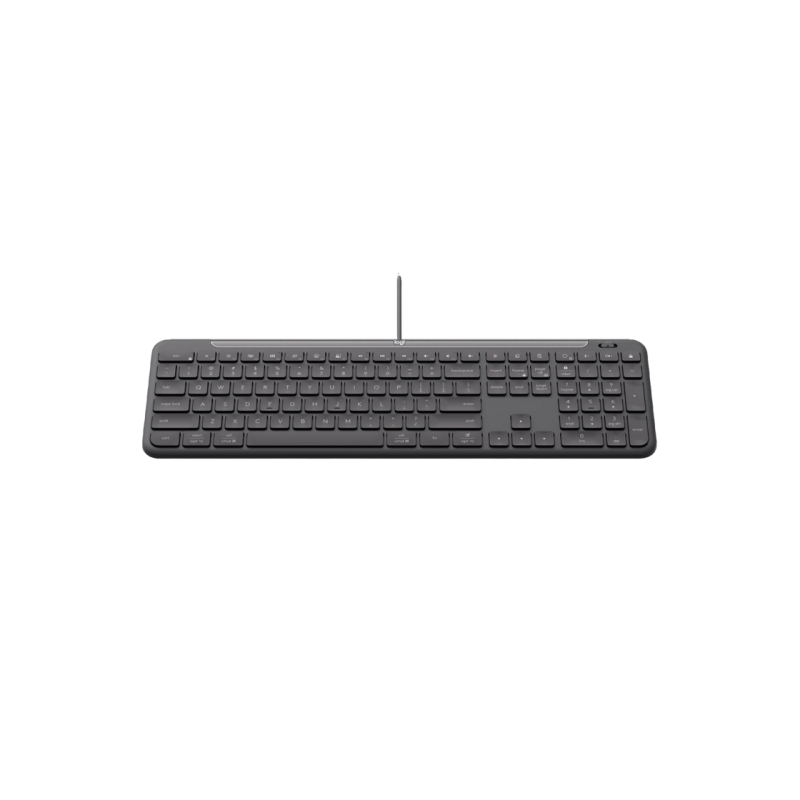 Клавиатура и мышь Logitech Signature Slim MK620, USB-C, бесшумная печать, 4000 точек на дюйм, 4 кнопки, 1,8/1,8 м, EN, черная