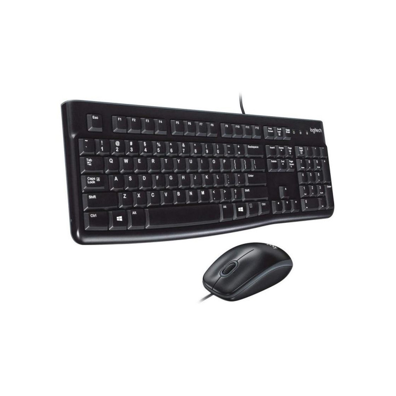 Клавиатура Logitech MK120, EN/RU, Black