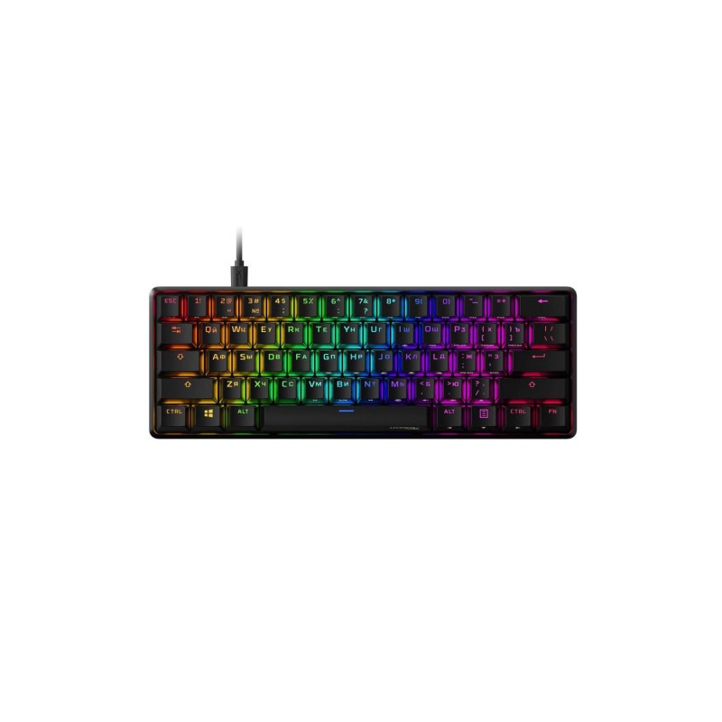 Gaming Keyboard HyperX Alloy Origins 60, Mechanical, TKL, Steel frame, Onboard memory, RGB, USB
