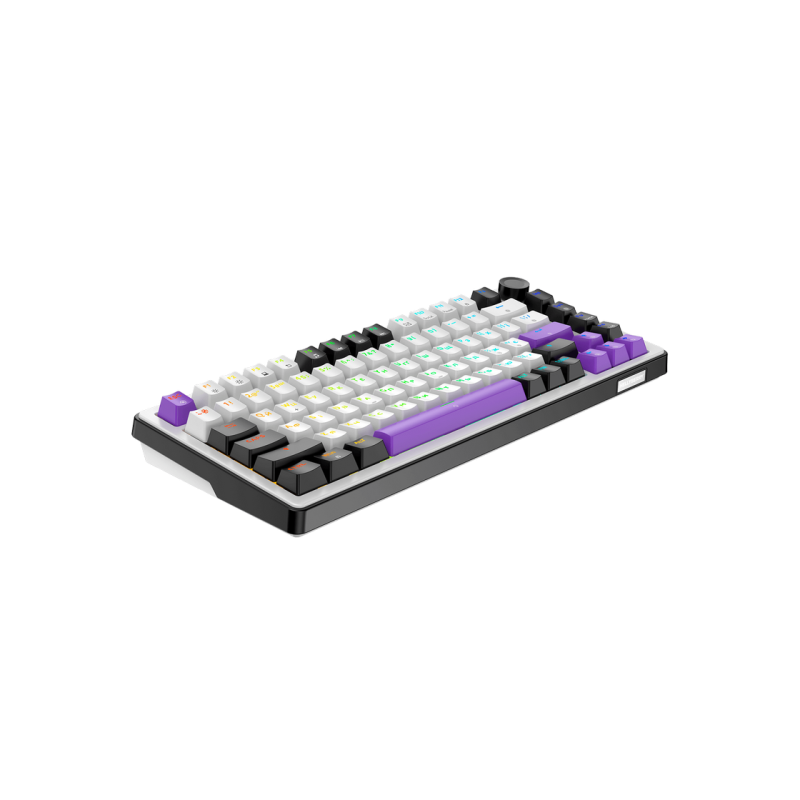 Gaming Keyboard HATOR Hellyberry HK75 White-Violet