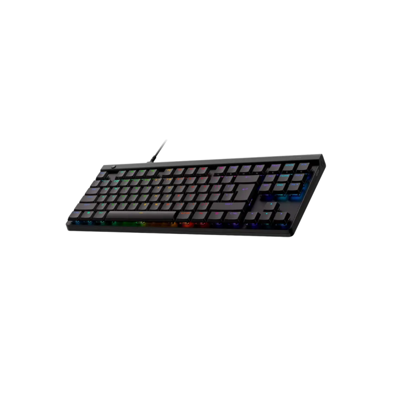 Gaming Keyboard Logitech G515 TKL, Mechanical, Thin, Low-profile, GL Tactile SW, Double-shot PBT, Macro, RGB, 1.8m