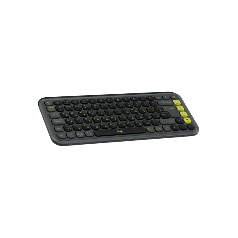 Беспроводная клавиатура Logitech POP ICON, компактный дизайн, возможность подключения до 3 устройств с несколькими ОС, Windows/Mac, Bluetooth, EN/